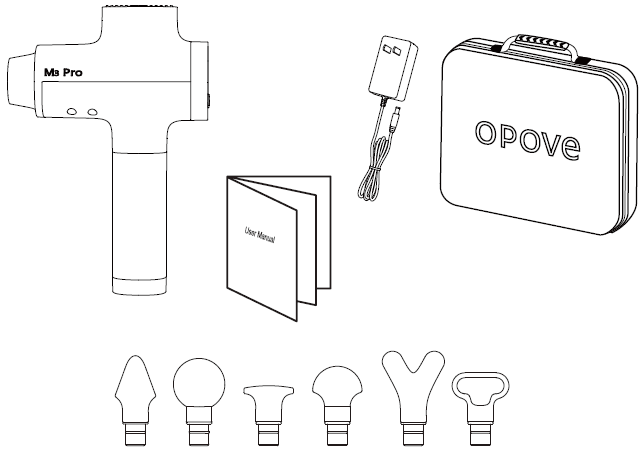Opove M3 Pro 2 Massage Gun User Manual Opove M3 Pro 2 Massage Gun-packaging
