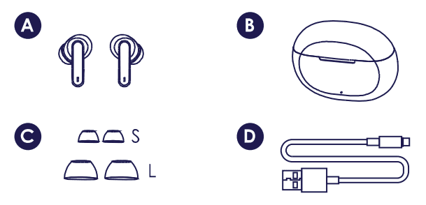 Packed Party PKTW200 Bluetooth Wireless Earbuds User Guide-1