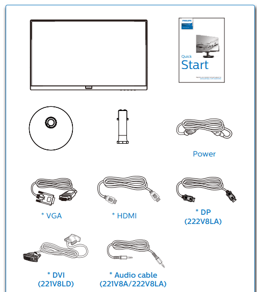 Philips 221V8LB 22 inch Class Thin Full HD Monitor 1