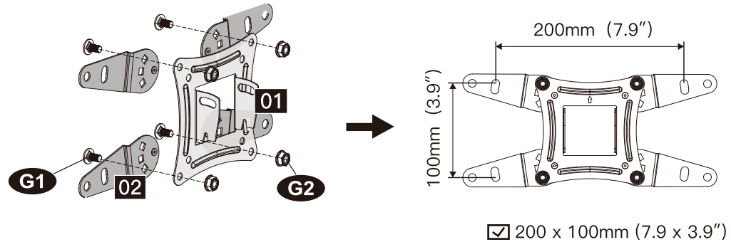 Pipishell Full Motion TV Monitor Wall Mount Instructions Manual Pipishell Full Motion TV Monitor Wall Mount Instructions Manual-18