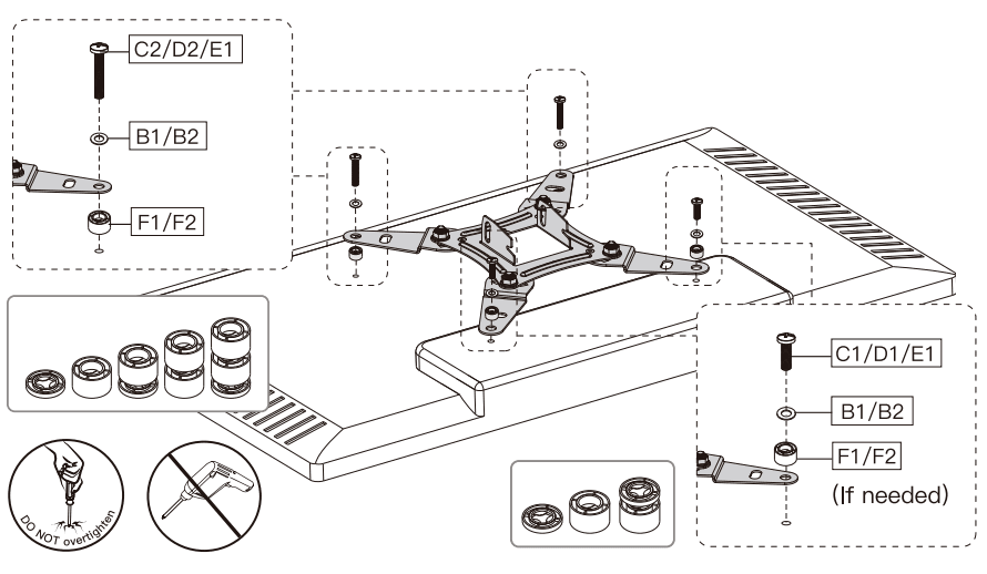 Pipishell Full Motion TV Monitor Wall Mount Instructions Manual Pipishell Full Motion TV Monitor Wall Mount Instructions Manual-23