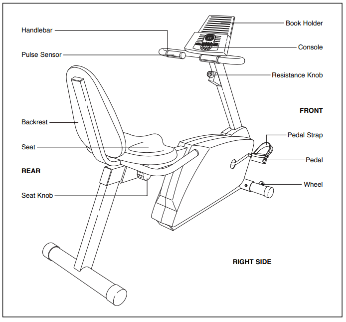 Pro-Form PFEX38490 EKG Grip Pulse Exercise Bike 1
