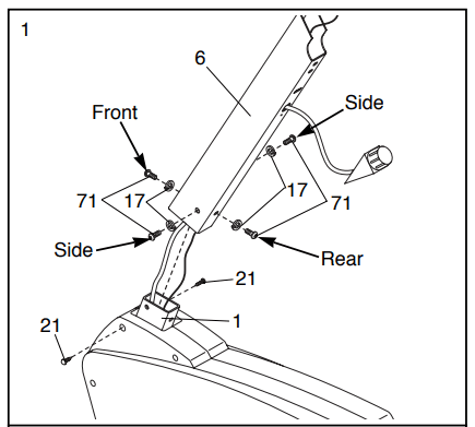 Pro-Form PFEX38490 EKG Grip Pulse Exercise Bike 4