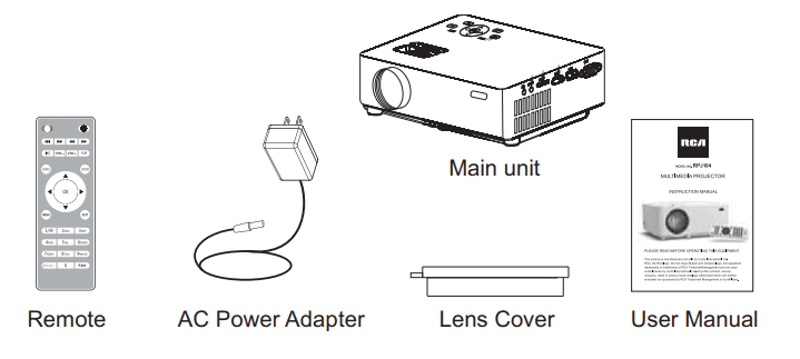 RCA RPJ104 Multimedia Projector Bluetooth User Manual RCA RPJ104 Multimedia Projector Bluetooth-1