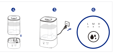 ROSEKM KC-KM13T Filterless Cool Mist Ultrasonic Humidifier 6
