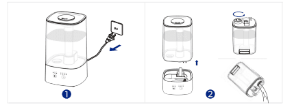ROSEKM KC-KM13T Filterless Cool Mist Ultrasonic Humidifier 10