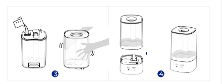 ROSEKM KC-KM13T Filterless Cool Mist Ultrasonic Humidifier 11