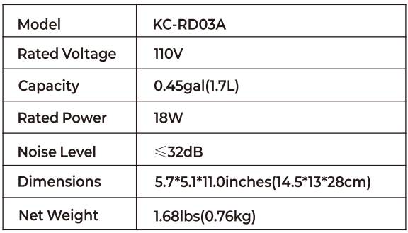 Raydrop KC-RD03A Cool Mist Humidifier User Manual Raydrop KC-RD03A Cool Mist Humidifier-3