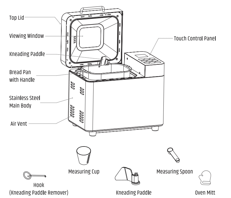 Razorri BM01A Bread Maker Machine 1