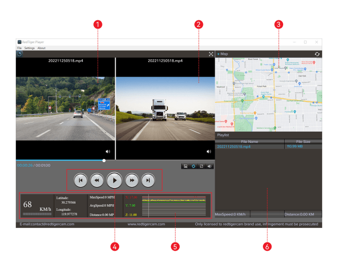 Redtiger F7NP Front Rear Dash Cam User Manual Redtiger F7NP Front Rear Dash Cam-10