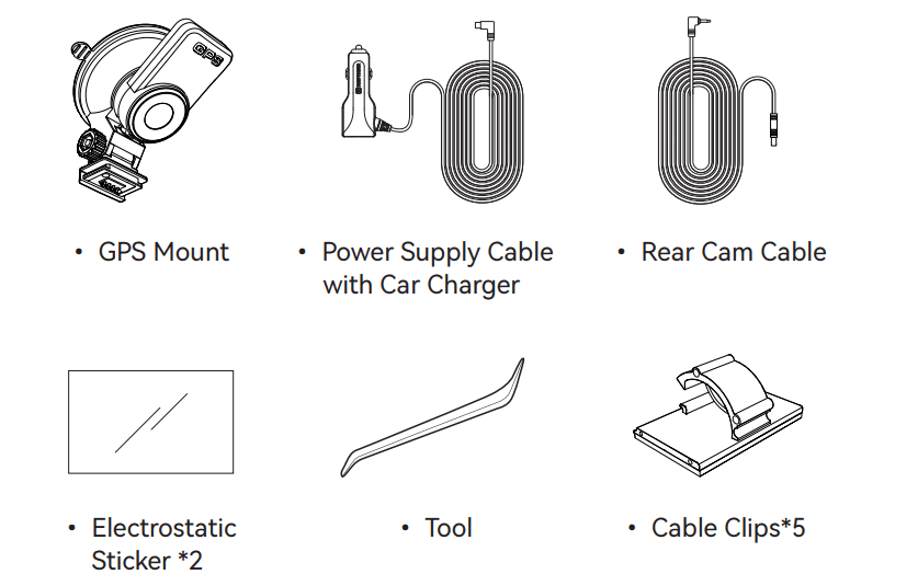 Redtiger F7NP Front Rear Dash Cam User Manual Redtiger F7NP Front Rear Dash Cam-2
