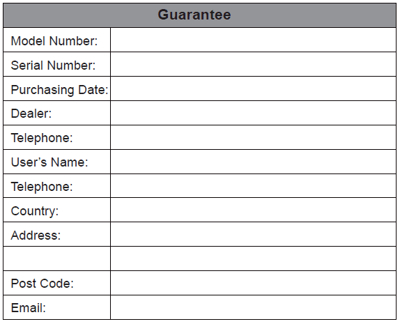 Retevis RT22 Two Way Radio table-2