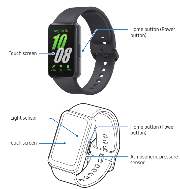 SAMSUNG Galaxy SM-R390 Fit3 Fitness Tracker User Manual-1