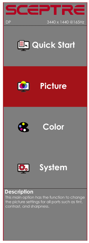 Sceptre C345B 34-Inch Curved Ultrawide WQHD Monitor User Manual-9