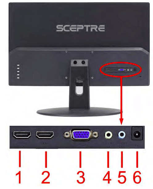 Sceptre E249W 24-inch FHD LED Gaming Monitor User Manual-6