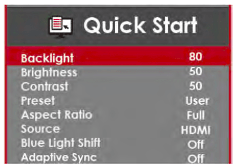 Sceptre E249W 24-inch FHD LED Gaming Monitor User Manual-9