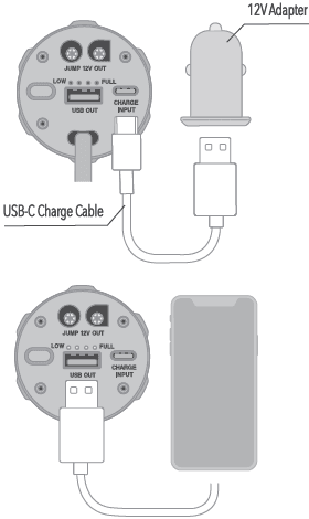 Scosche PBJF600 PowerUp 600 Torch Portable Jump Starter Manual Scosche PBJF600 PowerUp 600 Torch Portable Jump Starter-B