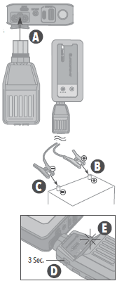 Scosche PowerUp 2000 Amp Portable Car Battery Jump Starter-4