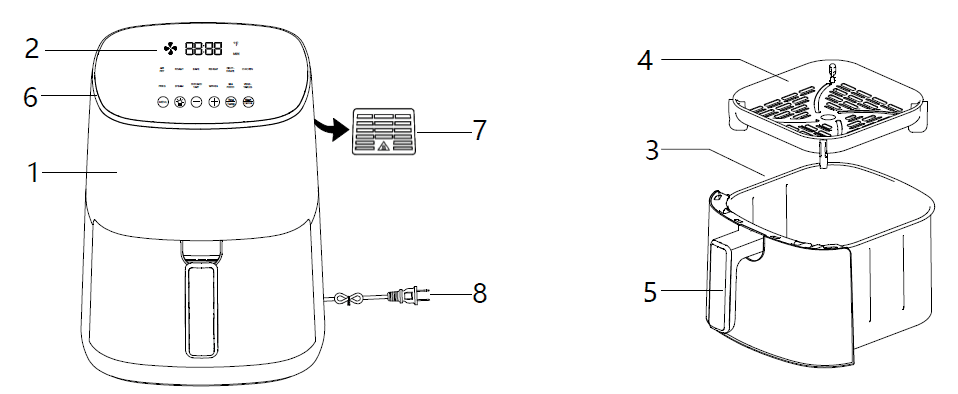 Simple Deluxe KZ-D6QT 6-Quart Digital Airfryer User Manual Simple Deluxe KZ-D6QT 6-Quart Digital Airfryer User Manual-1