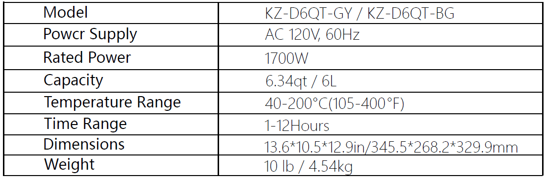 Simple Deluxe KZ-D6QT 6-Quart Digital Airfryer User Manual Simple Deluxe KZ-D6QT 6-Quart Digital Airfryer User Manual-3