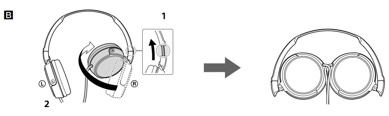 Sony MDR-ZX110 ZX Series Wired On-Ear Headphones-2