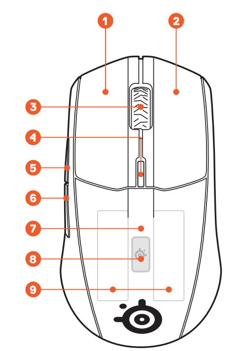 SteelSeries Rival 3 Wireless Gaming Mouse 2
