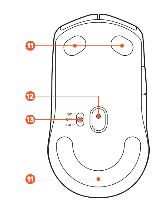 SteelSeries Rival 3 Wireless Gaming Mouse 3