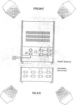 TEAC A-3340S 4 Channel Simul-Sync Stereo Tape Deck-4 track