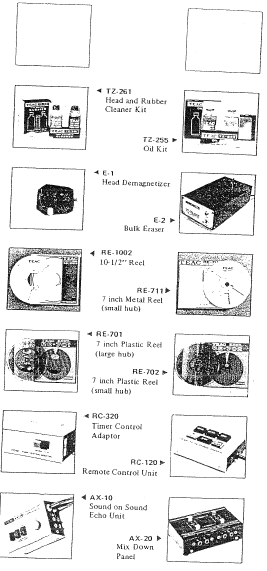 TEAC A-3340S 4 Channel Simul-Sync Stereo Tape Deck-optional accessories