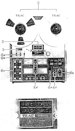 TEAC A-3340S 4 Channel Simul-Sync Stereo Tape Deck-preliminary settings