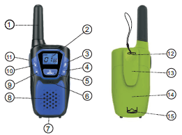 TOPSUNG M920 Rechargeable Walkie Talkie Radio-Names