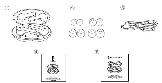 TaoTronics TT-BH053 SoundLiberty 53 Wireless Headphones User Guide TaoTronics TT-BH053 SoundLiberty 53 Wireless Headphones-package