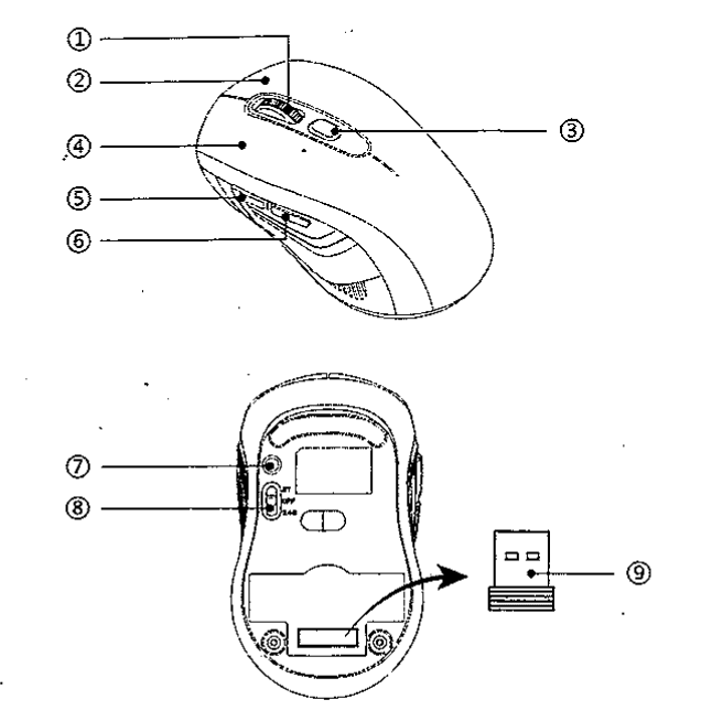 Tecknet EWM01832 Wireless Mouse 2