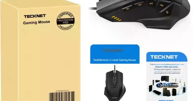 Tecknet M009 Ergonomic Wired Gaming Mouse-featured