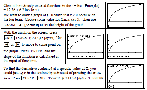 Texas Instruments TI-84 Plus Graphics Calculator-calculating dy n dx