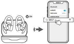 Tiksounds BX17 Bluetooth Wireless Earbuds-connect