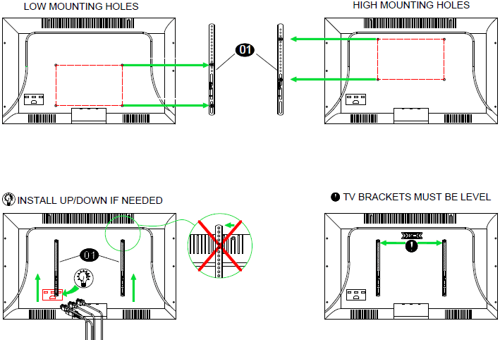 USX Mount XML008 Full Motion TV Wall Mount-figure out