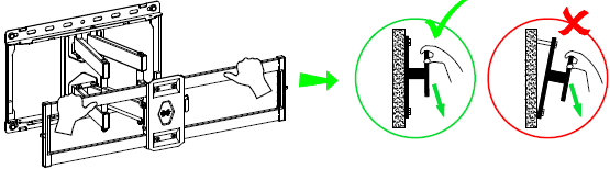 USX Mount XML008 Full Motion TV Wall Mount-step 4