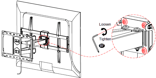 USX Mount XML008 Full Motion TV Wall Mount-step 6