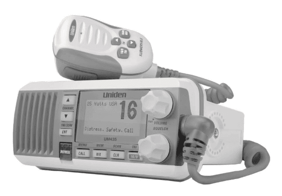 Uniden UM435BK Advanced Fixed Mount VHF Marine Radio-product 1