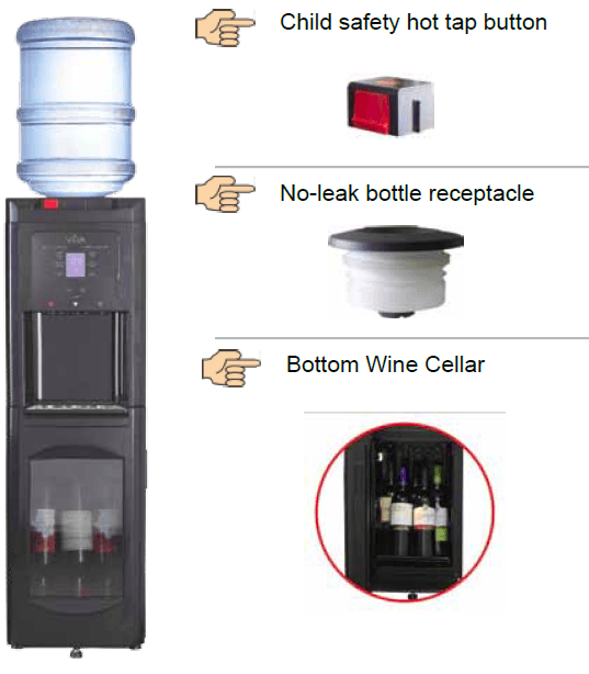 VIVA A1313361VB Wine Cooler Water Dispenser User Manual VIVA A1313361VB Wine Cooler Water Dispenser User Manual-1