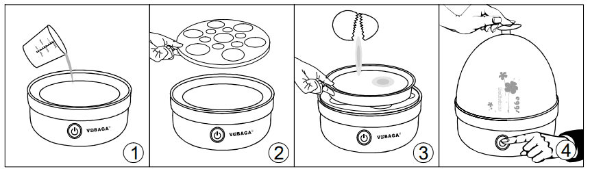 VOBAGA VOB-08 Electric Egg Cooker 1