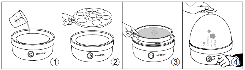 VOBAGA VOB-08 Electric Egg Cooker 2
