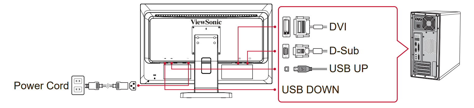 ViewSonic TD2210 22-inch Resistive Touch Screen Monitor 1