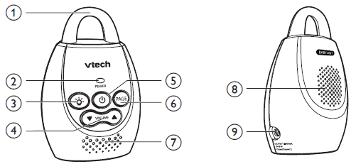 Vtech DM221-2 Digital Audio Baby Monitor-3