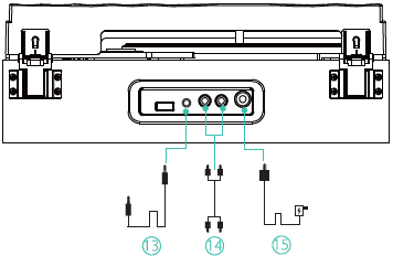 WOCKODER KD-2008 Vinyl Record Players Belt-Driven Turntable Instructions Manual WOCKODER KD-2008 Vinyl Record Players Belt-Driven Turntable-structure 4