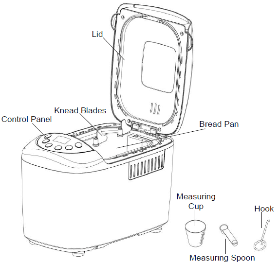 West Bend 47413 Hi-Rise Programmable Bread Maker Machine-parts