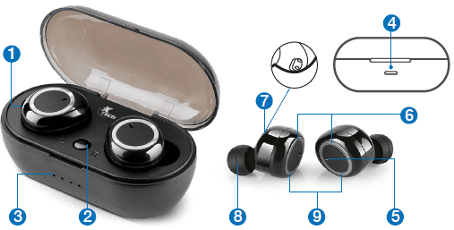 XTECH VOXDOTS XTH-700 True Wireless Stereo Earphones-1