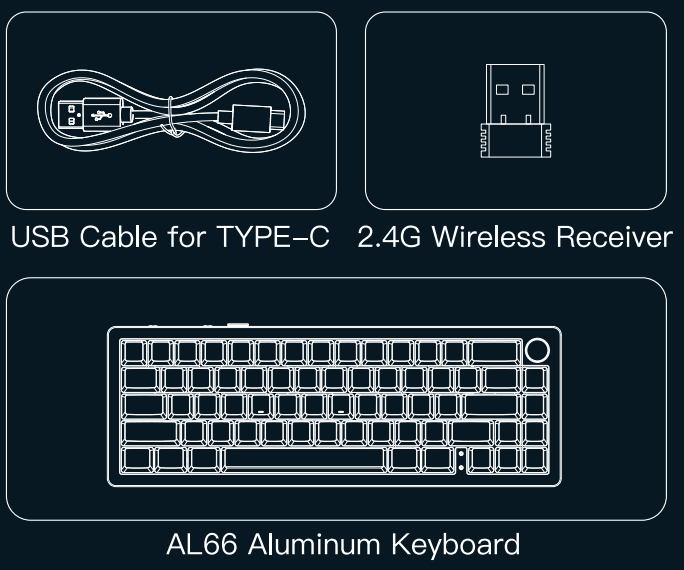 YUNZII AL66 Knob CNC Aluminum Wireless Mechanical Keyboard 1