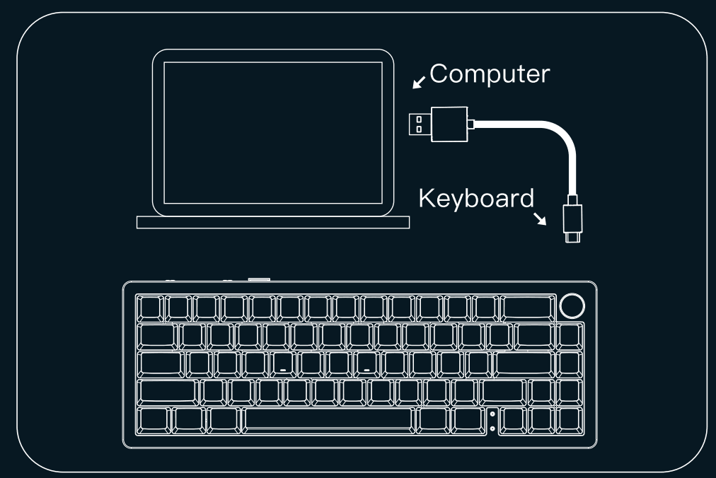 YUNZII AL66 Knob CNC Aluminum Wireless Mechanical Keyboard 4